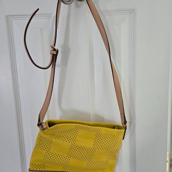 NWOT Isaac Mitrahi yellow crossbody bag - Picture 5 of 6